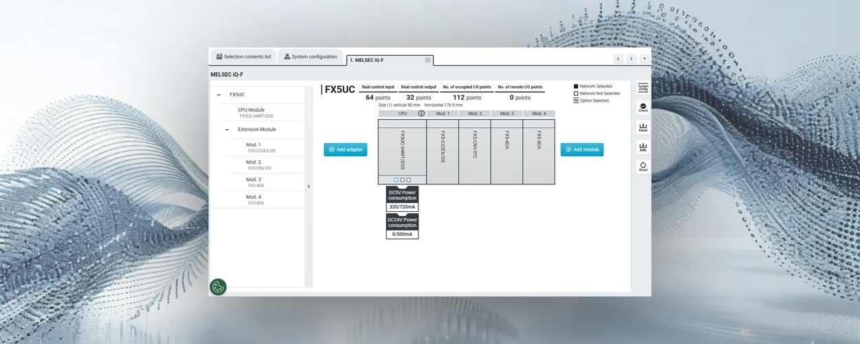 Mitsubishi Selection tool