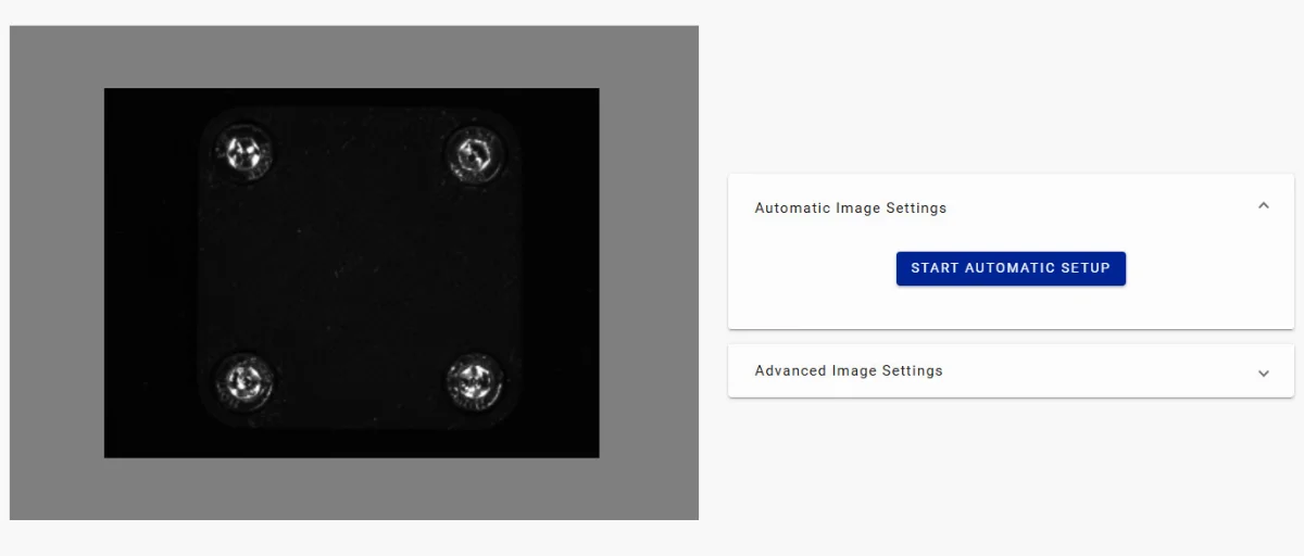 DATALOGIC Smart-VS-MR-5-150-WH-O test automatic settings