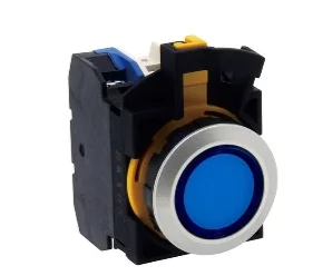 CW4L-M1E10Q4S Nupp lambiga artiklikood: IDE_214831, nimetus: CW4L-M1E10Q4S Nupp lambiga, kirjeldus: Surunupp lambiga, tagastuv, madal, sinine, 1xNO, 24 AC/DC