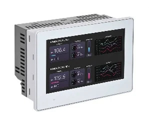 FT1J-4F14SAG-S Paneel PLC artiklikood: IDE_990215, nimetus: FT1J-4F14SAG-S Paneel PLC, kirjeldus: Puutetundlik ekraan koos kontrolleriga
Graafiline PCAP TFT ekraan 4,3´´
värviline, 480x272, Ethernet 10/100 MBit
6 binaarsisndit, nendest 2 analoogsisendit, 0-10VDC, 4-20mA,12bit
4 transistorväljundit (PNP, max. 0,5A), 2 analoogväljundid 0-10VDC, 4-20mA,12bit
2xUSB, RS232, RS485, 24VDC, 3-17W, töötemperatuur -20...+55C