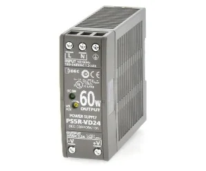 PS5R-VD24 artiklikood: IDE_216729, nimetus: PS5R-VD24, kirjeldus: IDEC toiteplokk 24 VDC, 60 W, 2,5 A
100-230VAC