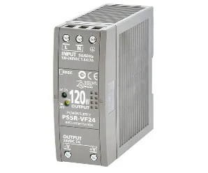 PS5R-VF24 artiklikood: IDE_216730, nimetus: PS5R-VF24, kirjeldus: IDEC toiteplokk 24 VDC, 120 W, 5 A
100-230VAC