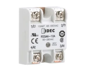 RSSAN-10A artiklikood: IDE_205264, nimetus: RSSAN-10A, kirjeldus: RSS pooljuhtrelee 10 A, 90..280 VAC
Dual SCR (NO)