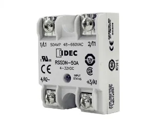 RSSAN-50A artiklikood: IDE_210025, nimetus: RSSAN-50A, kirjeldus: RSS pooljuhtrelee 50 A, 90..280 VAC
Dual SCR (NO)