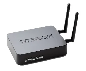 Tosibox lock 150 artiklikood: TOSI_TBL15, nimetus: Tosibox lock 150, kirjeldus: Kaugühendus-seade
1 x USB 2.0, 1 x RJ-45 WAN, 3 x RJ-45 LAN
Antenni pesad: 2 x WiFi RP-SMA (komplektis)
VPN kuni 10Mbit/s, kuni 10 üheaegset ühendust
Toide: 10...30 VDC (komplektis), IP30
Nõutav on TosiControli litsents