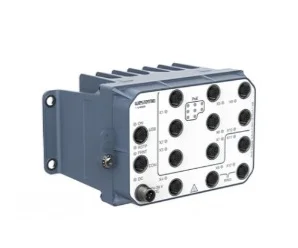 Viper-112A-P8-LV artiklikood: WEST_3635-0210, nimetus: Viper-112A-P8-LV, kirjeldus: EN 50155 Managed PoE Switch
12 x 10/100 Mbit/s, Ethernet TX, M12
–40 .. +70°C, 24 .. 38 VDC, IP67