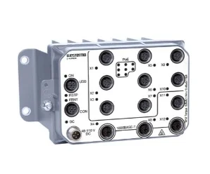 Viper-112A-T3G-P8-LV artiklikood: WEST_3635-0510, nimetus: Viper-112A-T3G-P8-LV, kirjeldus: EN 50155 Managed Gbps PoE Switch
3 x 10/100/1000 Mbit/s, Ethernet TX, M12
9 x 10/100 Mbit/s, Ethernet TX, M12
–40 .. +70°C, 24 .. 38 VDC, IP67