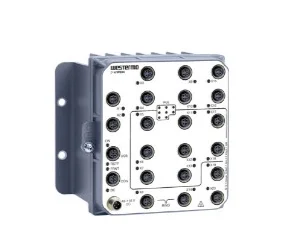 Viper-120A-P8-HV artiklikood: WEST_3635-1010, nimetus: Viper-120A-P8-HV, kirjeldus: EN 50155 Managed PoE Switch
20 x 10/100 Mbit/s, Ethernet TX, M12
–40 .. +70°C, 48 .. 110 VDC, IP67