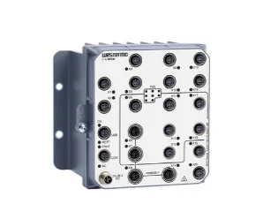 Viper-120A-T4G-P8-HV artiklikood: WEST_3635-1310, nimetus: Viper-120A-T4G-P8-HV, kirjeldus: EN 50155 Managed Gbps PoE Switch
4 x 10/100/1000 Mbit/s, Ethernet TX, M12
16 x 10/100 Mbit/s, Ethernet TX, M12
–40 .. +70°C, 48 .. 110 VDC, IP67