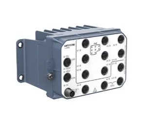 Viper-212A-P8-HV artiklikood: WEST_3635-0120, nimetus: Viper-212A-P8-HV, kirjeldus: EN 50155 Managed PoE Routing Switch
12 x 10/100 Mbit/s, Ethernet TX, M12
–40 .. +70°C, 48 .. 110 VDC, IP67