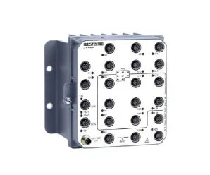 Viper-220A-P8-HV artiklikood: WEST_3635-1020, nimetus: Viper-220A-P8-HV, kirjeldus: EN 50155 Managed PoE Routing Switch
20 x 10/100 Mbit/s, Ethernet TX, M12
–40 .. +70°C, 48 .. 110 VDC, IP67