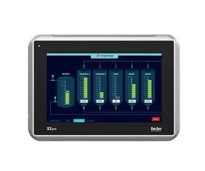 X2 pro 7 - B2, 7´´ HMI Operaatorpaneel artiklikood: BE_630000205, nimetus: X2 pro 7 - B2, 7´´ HMI Operaatorpaneel, kirjeldus: Graafiline LCD TFT ekraan 7,0´´, värviline, Win CE
800x480, CPU Single Core 1GHz, 1,5GB prog.mälu, SD kaart
3xRS232/RS422/RS485, Ethernet 10/100 MBit, WEB, FTP
RTC, lisakaardi liides, USB, metallist korpus, DNV, IP65, 24VDC